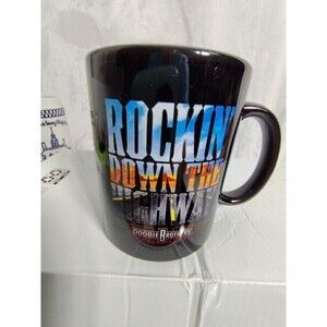 The Doobie Brother's Rockin Down The‎ Highway Black 8oz Coffee / Tea  Mug…
